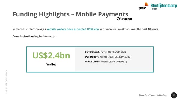 State of FinTech Report | PwC & SBC - Page 20