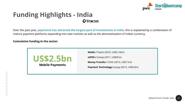 State of FinTech Report | PwC & SBC - Page 41