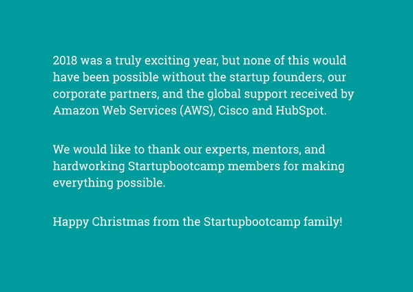 Startupbootcamp Impact Report - Page 32