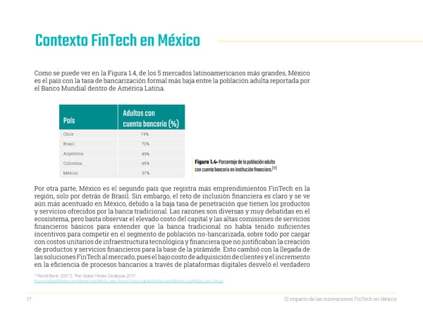 Startupbootcamp FinTech en Ciudad de México Trend Report Y2 - El impacto de las innovaciones FinTech en México - Page 17