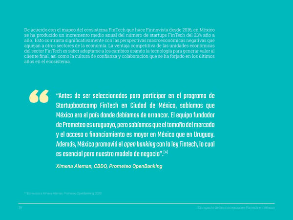 Startupbootcamp FinTech en Ciudad de México Trend Report Y2 - El impacto de las innovaciones FinTech en México - Page 19